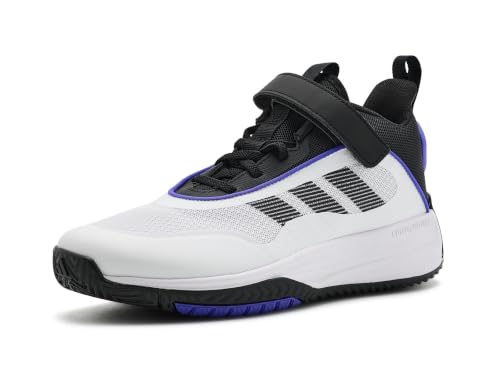 adidas, Unisex Kids, Own The Game 3.0 Basketball Shoes (Little Kid/Big Kid), White/Black/Solar Purple, 11.5, Medium, Little Kid at Amazon
