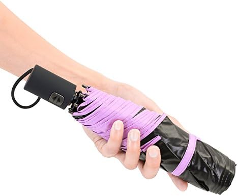 Travel Mini UV Auto Umbrella Rauiong Compact Umbrella Women Purse Handbag