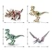 fireflyya 8pcs/lot Dinosaurs DIY Assembly Building Blocks Dinosaur Toys Set Action Figures Educational Bricks Gift for Kids Children