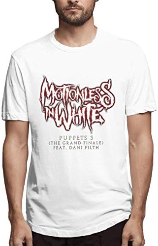 Younnerr Mens Leisure Shirt with Motionless in White Design