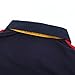 Cokle T Shirts, Mens Long Sleeve Tee Lapel Casual Fit Polo Red L