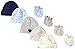 Gerber Baby 8 9-Piece Cap and Mitten Sets, 9pc Hedgehog, Newborn