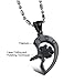 SunnyHouse Titanium Open Your Heart I Love You Key and Lock His & Hers Couple Pendant Necklace