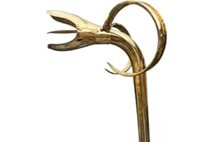 ANTIQUE AURA Serpent Carnyx Celtic War Horn Replica - Fully Playable Medieval Brass War Blowing Trumpet (18 Gauge)