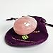 Polar Jade Rose Quartz Yoni Egg, Undrilled, Large Size, Pink Love Stone, for Women for Strengthening Pelvic Floor Muscles and for Countering Stress Adult Urinary Incontinence (Large (50x35mm))