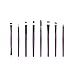 Lookatool 8Pcs Cosmetic Eyebrow Eyeshadow Brush Makeup Brush Sets Kits Tools (Purple)
