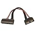 Slimline 13 pin SATA Male to 22 Pin SATA Female Cable Adapter-III