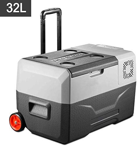XBXDM High Capacity Portable Car Refrigerator, Mini Freezer Cooler/Compressor Refrigeration -12V/24V Dc / 220V Ac For Trucks, Travel, Medicine,32L