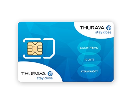 Thuraya Satellite Phone Prepaid Backup SIM with 10 Units Valid for 5 Years