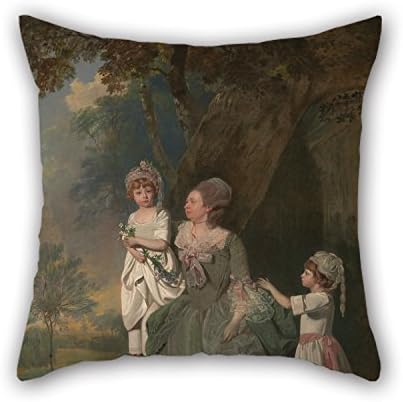 TEEA Oil Painting Francis Wheatley - Mrs. Barclay And Her Children Throw Pillow Case 20 X 20 Inches / 50 By 50 Cm Gift Or Decor For Girls,office,teens Boys,sofa,dinning Room,him - 2 Sides
