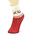 Meixx Christmas Socks gifts Lovers casual Winter elk and snow pattern Carpet socks.Pack of 2