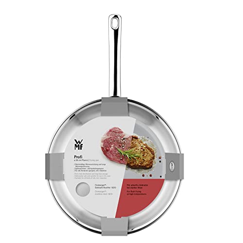 WMF Profi Bratpfanne 24 cm Induktion, Edelstahl Pfanne unbeschichtet, Cromargan Edelstahl, backofenfest 6