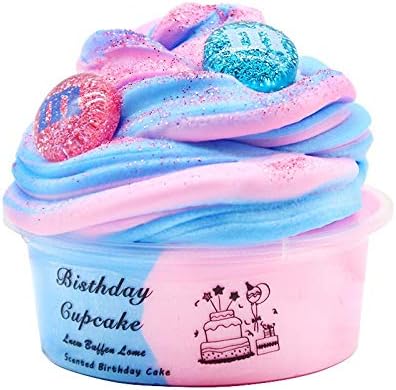NO LOGO JIANDONG Dynamic Fluffy Slime 60ml Plastic Clay Light Clay Colorful Modeling Polymer Clay Sand Fidget Plasticine Gum For Handmade Toy clay pots ( Color : Blue )