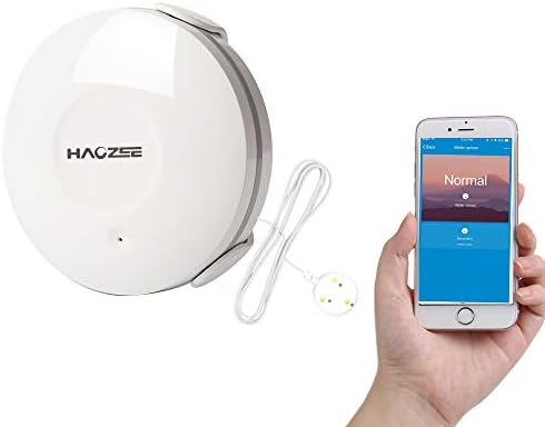 Smart WiFi Water Sensor, Flood and Leak Detector,Alarm and App Notification Alerts, No Expensive Hub Required,Plug and Play by Haozee ¡