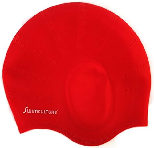 SWIM CAP SILICONE WITH ERGONOMIC FIT - Best Swimming Performance Apparel for Long Hair Watergear Comfort