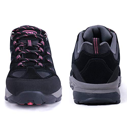 TFO Women's Air Cushion Hiking Shoe Breathable Running Outdoor Sports Trail Trekking Sneaker (9 M US, Black1) - Thumbnail 2