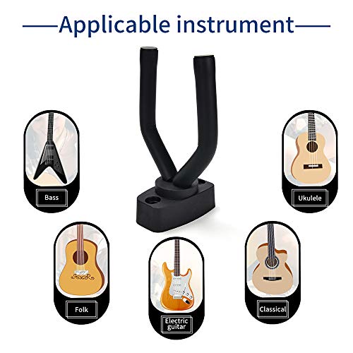 image for Rosoz Guitar Hanger and Guitar Wall Mount Bracket Holder Fits All Size