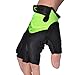 FIRELION Mens Cycling Gloves，Half Finger Bike Glove，MTB DH Road Bicycle Gloves，Padded Shock-Absorbing Anti-Slip Breathable Short Sports Gloves Unisex