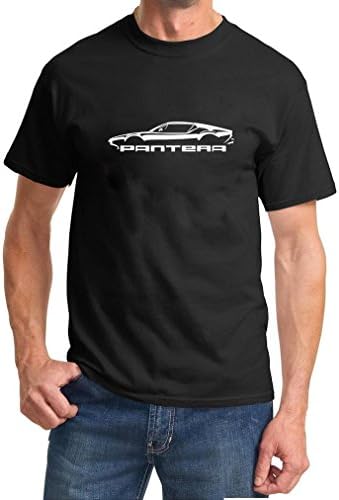 Detomaso Pantera Exotic Car Outline Design TshirtXL black