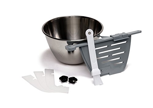 HOLEY Machine Accessory Kit for ChocoVision Revolation V (contains Bowl, Holey Baffle with Clip, 3-Pack of Scrapers, 2 Knobs, Baffle Brush)