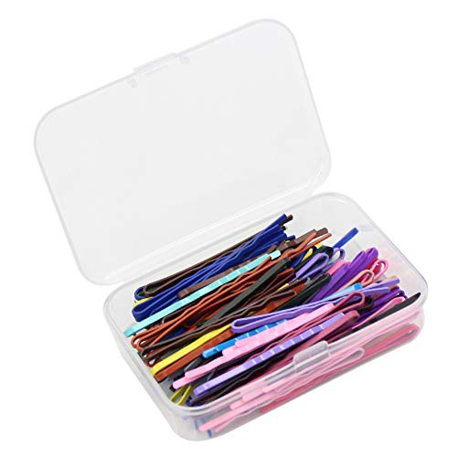 100 Pieces Bobby Hair Pins Hair Styling Clips with Storage Box for Girl and Women, 20 Colors