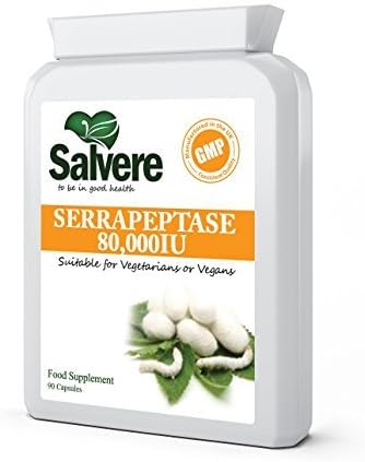 Best Serrapeptase Capsules for Bones, Joint Pain & Cardiovascular Health, Powerful Anti Inflammatory Agent & Eliminates Dead Fibrin Tissues to Fight Autoimmune Disorders, Most Effective Compare to Other Brands