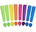 Ouddy Silicone Ice Pop Molds, Popsicle Molds with Lids, Multi Colors - Set of 8
