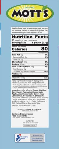 MOTT’S FRUIT FLAVORED SNACKS, BERRY, GLUTEN FREE SNACK, FAMILY PACK, 40 CT, 32 OZ