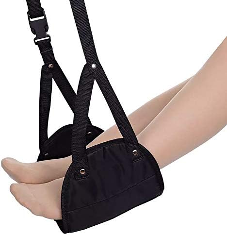 Angemay Foot Rest, Office Footrest Adjustable Foot Hammock for Desk Foot Sling Airplane Travel Accessories (Small)