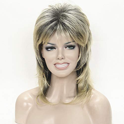 Wiginway Long Soft Shaggy Layered Blonde Ombre Classic Cap Full