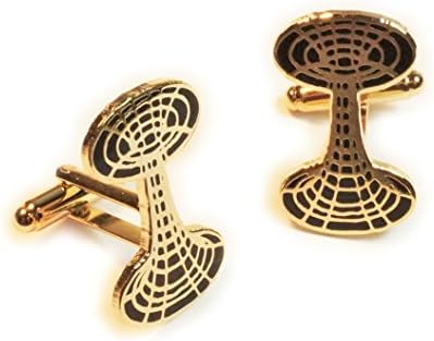 Wormhole Einstein Rosen Bridge Physics Black Hole Cufflinks Cuff Links Pair