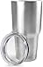 Tumbler - Stainless Steel Double Wall Insulated Large Coffee Mug/Travel Mug for Hot and Cold Drinks - No Sweat Exterior (20 Oz, Stainless Steel)