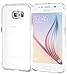 Galaxy S6 Case, rooCASE [PLEXIS IMPAX] Galaxy S6 Clear Back Design [Slim-Fit] Protective Hybrid PC/TPU Case Cover for Samsung Galaxy S6 (2015), Crystal Clear