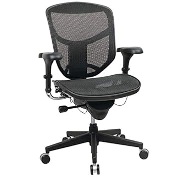 Workpro Quantum 9000 Series Ergonomic Mid Back Mesh Mesh Chair Black