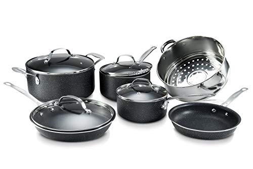 GRANITESTONE-2807-10-Piece-Non-Stick-Ultra-Durable-Mineral-Granite-Coated-Scratch-Proof-Cookware-Set-5-Piece-Utensil-Set
