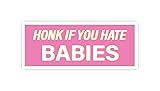 Funny Honk Sticker Decal, 5x2 inches | Water Proof