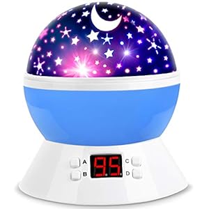 MOKOQI Star Night Light Projector for Boys with Timer – Kids Toys for 3-5 Year Old Boys – Birthday Gifts for 2-10 Year…