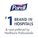 PURELL Advanced Hand Sanitizer Refreshing Gel for Workplaces, Clean Scent, 1 Fl Oz Travel Size Flip-Cap Bottle with Jelly Wrap Carrier and Display Bowl (Pack of 25) – 3900-25-BWL