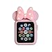 Navor Soft Silicone Protective Case with Cartoon Mouse Ears Compatible for Apple Watch 38mm Series 1 2 3 [Light Pink]