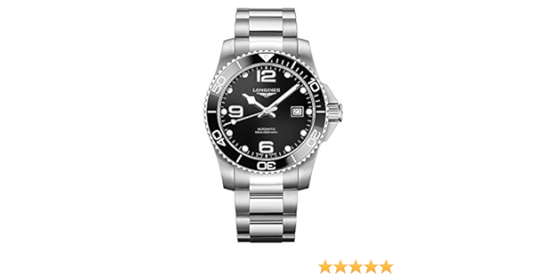 Amazon.com: Longines HYDROCONQUEST Ceramic 41MM Automatic Diving Watch -  L37814566 : Clothing, Shoes \u0026 Jewelry