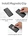 MCDODO Upgraded Strong Magnetic Car Mount Air Vent Phone Holder 360° Rotation GPS Aluminium Universal for Smartphones and Mini Tablets (Black)