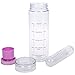 LA Organics Fruit Infuser Water Bottle 24 oz BPA Free Tritan Leak Proof Sport Water Bottle - Free Fruit Infusion Recipe Ebook Gift Included (Purple)