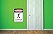 Danger Legofield Door Warning Sign - Vinyl Decal Wall Decor for Brick Builders Rooms AFOL (Small - 7x10.5)