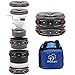 Bulin Camping Cookware Mess Kit, Nonstick Backpacking Cooking Set, Outdoor Cook Gear for Family Hiking, Picnic| Lightweight Cookware Sets(Kettle, Pots, Frying Pan, BPA-Free Bowls, Plates, Spoon)thumb 1