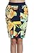 Meaneor Women's Printed Graffiti Elastic Waist Bodycon Pencil Skirts