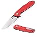 TUYAKNIFE Ceramic Ball Bearing Pivot Folding Knife D2 Blade G10 Handles, EDC Tools,4.9,-Inch Closed