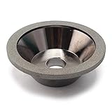Driak Silver 320 Grit 100mm Outside Dia 20mm Bowl Shape Resin Diamond CBN Grinding Wheel Cup