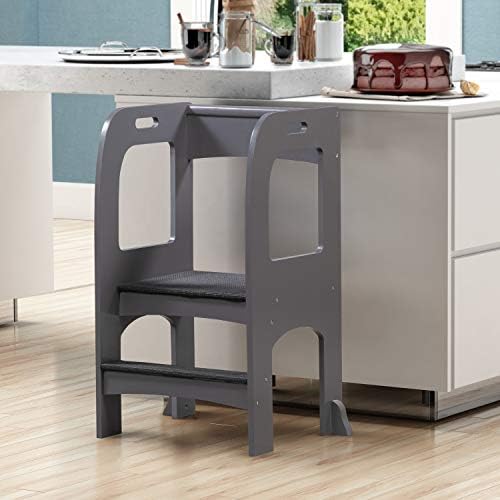 Kids On The Rise Kitchen Step Stool Chair, Small Wooden Step Stools for