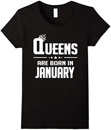 Women's Queens Are Born In January Women T-shirt XL Black
