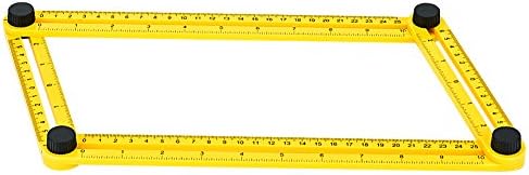 GYMAN Multi-Angle Measuring Ruler Angle Izer Template Tool for Handyman Builders Craftsman DIY-ER